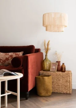 Maisons Du Monde Suspensions Suspension Double En Rotin D38 -Luminaires Soldes 202 suspension double en rotin d38 1000 6 7 207508 2