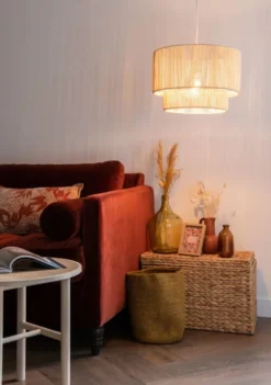 Maisons Du Monde Suspensions Suspension Double En Rotin D38 -Luminaires Soldes 202 suspension double en rotin d38 1000 6 7 207508 3