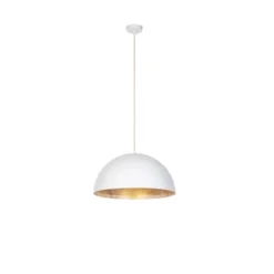 QAZQA Suspensions Suspension En Acier Blanc -Luminaires Soldes 202 suspension en acier blanc 3
