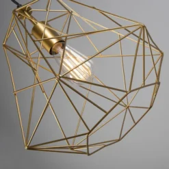 QAZQA Suspensions Suspension En Acier Doré/laiton -Luminaires Soldes 202 suspension en acier dore laiton 14