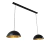QAZQA Suspensions Suspension En Acier Noir -Luminaires Soldes 202 suspension en acier noir 16