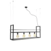 QAZQA Suspensions Suspension En Acier Noir -Luminaires Soldes 202 suspension en acier noir 28