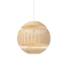 QAZQA Suspensions Suspension En Bamboo Marron -Luminaires Soldes 202 suspension en bamboo marron