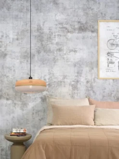 Good & Mojo Suspensions Suspension En Bambou Blanc H17cm -Luminaires Soldes 202 suspension en bambou blanc h17cm 3