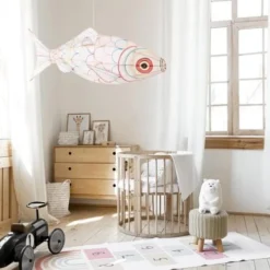 Petit Pan Suspensions Suspension En Bambou Et Soie L70cm -Luminaires Soldes 202 suspension en bambou et soie l70cm 2