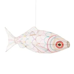 Petit Pan Suspensions Suspension En Bambou Et Soie L70cm