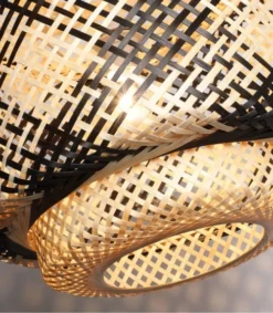 Lussiol Lighting Suspensions Suspension En Bambou Noir D. 40 Cm -Luminaires Soldes 202 suspension en bambou noir d 40 cm 3