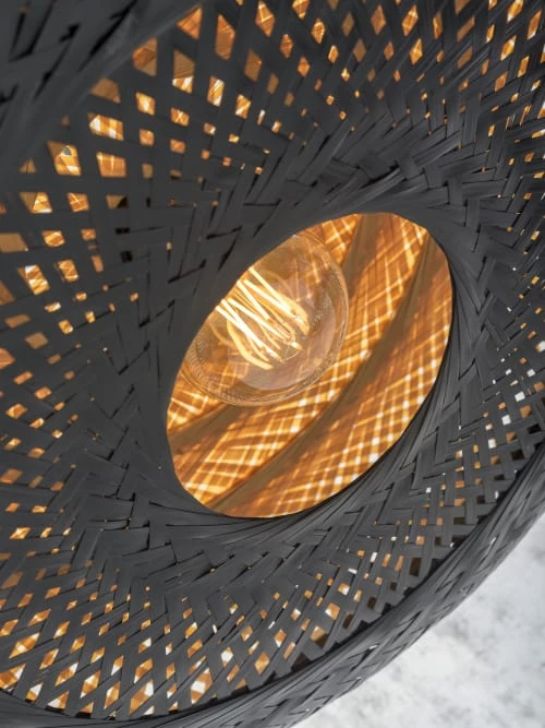 Good & Mojo Suspensions Suspension En Bambou Noir H17cm 8 Good & Mojo Suspensions Suspension En Bambou Noir H17cm – Image 6