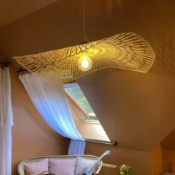 Now’s Home Suspensions Suspension En Bambou Tressé D100 -Luminaires Soldes 202 suspension en bambou tresse d100 4