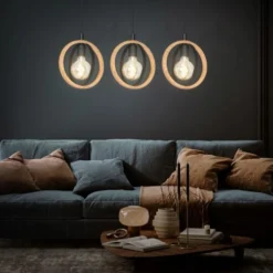 Briloner Suspensions Suspension En Bois -Luminaires Soldes 202 suspension en bois 2