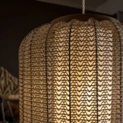 Now’s Home Suspensions Suspension En Bois Et Crochet -Luminaires Soldes 202 suspension en bois et crochet 3