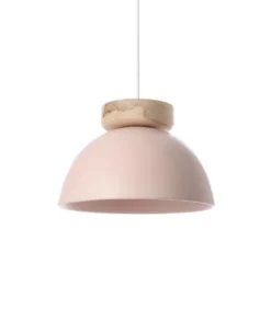 Lussiol Lighting Suspensions Suspension En Céramique Rose D. 30 Cm