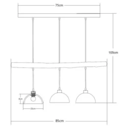 Globo Suspensions Suspension En Concrete Gris -Luminaires Soldes 202 suspension en concrete gris 3