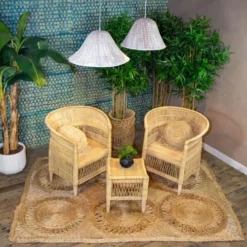 Now’s Home Suspensions Suspension En Feuilles De Palmier Blanche 55x28cm -Luminaires Soldes 202 suspension en feuilles de palmier blanche 55x28cm 2