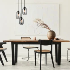 Keria Suspensions Suspension En Glass Noir -Luminaires Soldes 202 suspension en glass noir 11