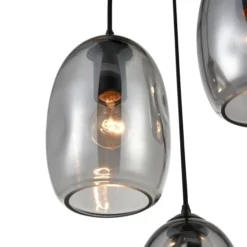 Keria Suspensions Suspension En Glass Noir -Luminaires Soldes 202 suspension en glass noir 15