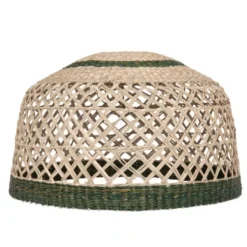 Maisons Du Monde Suspensions Suspension En Jonc De Mer Beige Et Vert D41
