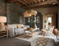 Maisons Du Monde Suspensions Suspension En Jonc De Mer Tressé Main -Luminaires Soldes 202 suspension en jonc de mer tresse main 1000 9 20 222896 4