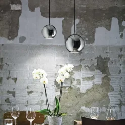 Keria Suspensions Suspension En Métal Argente -Luminaires Soldes 202 suspension en metal argente 2