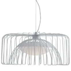 Keria Suspensions Suspension En Métal Blanc -Luminaires Soldes 202 suspension en metal blanc 2