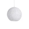 Lussiol Lighting Suspensions Suspension En Métal Blanc D. 30 Cm -Luminaires Soldes 202 suspension en metal blanc d 30 cm