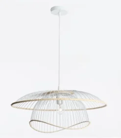 Lussiol Lighting Suspensions Suspension En Métal Blanc D. 60 Cm -Luminaires Soldes 202 suspension en metal blanc d 60 cm 1