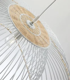 Lussiol Lighting Suspensions Suspension En Métal Blanc D. 60 Cm -Luminaires Soldes 202 suspension en metal blanc d 60 cm 2