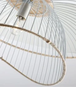 Lussiol Lighting Suspensions Suspension En Métal Blanc D. 60 Cm -Luminaires Soldes 202 suspension en metal blanc d 60 cm 3