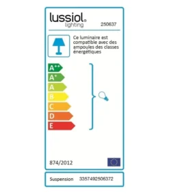 Lussiol Lighting Suspensions Suspension En Métal Blanc D. 60 Cm -Luminaires Soldes 202 suspension en metal blanc d 60 cm 4