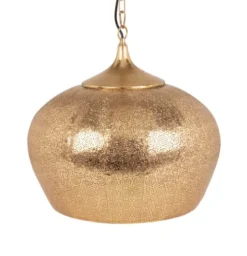 Maisons Du Monde Suspensions Suspension En Métal Ciselé Doré Mat D44