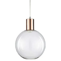 Maisons Du Monde Suspensions Suspension En Métal Cuivré Et Verre D30