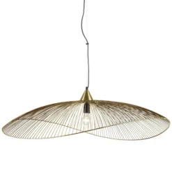 Keria Suspensions Suspension En Métal Dore -Luminaires Soldes 202 suspension en metal dore 2
