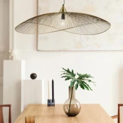 Keria Suspensions Suspension En Métal Dore -Luminaires Soldes 202 suspension en metal dore 3