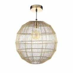 Mica Decorations Suspensions Suspension En Métal Doré -Luminaires Soldes 202 suspension en metal dore 5