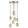 Maisons Du Monde Suspensions Suspension En Métal Doré 8 Globes En Verre Ambré -Luminaires Soldes 202 suspension en metal dore 8 globes en verre ambre 1000 1 34 220491 1
