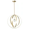 Maisons Du Monde Suspensions Suspension En Métal Doré Et Globe En Verre Sablé -Luminaires Soldes 202 suspension en metal dore et globe en verre sable 1000 14 22 190754 1
