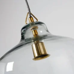 Maisons Du Monde Suspensions Suspension En Métal Doré Et Verre D32 -Luminaires Soldes 202 suspension en metal dore et verre d32 1000 2 33 182565 5