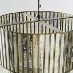 Maisons Du Monde Suspensions Suspension En Métal Et Facettes Miroitées -Luminaires Soldes 202 suspension en metal et facettes miroitees 1000 5 33 189453 4