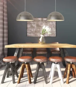 Lussiol Lighting Suspensions Suspension En Métal Gris D. 30 Cm -Luminaires Soldes 202 suspension en metal gris d 30 cm 2