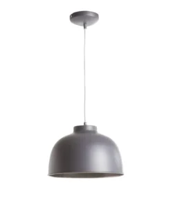 Lussiol Lighting Suspensions Suspension En Métal Gris D. 31 Cm -Luminaires Soldes 202 suspension en metal gris d 31 cm 2