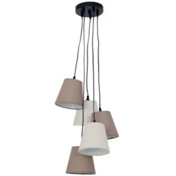 Keria Suspensions Suspension En Métal Marron -Luminaires Soldes 202 suspension en metal marron 3