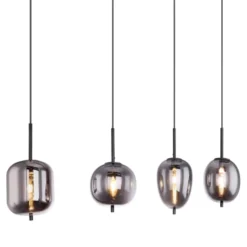 Globo Suspensions Suspension En Métal Noir -Luminaires Soldes 202 suspension en metal noir 26