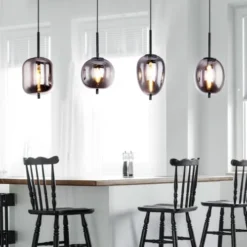 Globo Suspensions Suspension En Métal Noir -Luminaires Soldes 202 suspension en metal noir 28