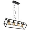 Lucide Suspensions Suspension En Métal Noir -Luminaires Soldes 202 suspension en metal noir 35