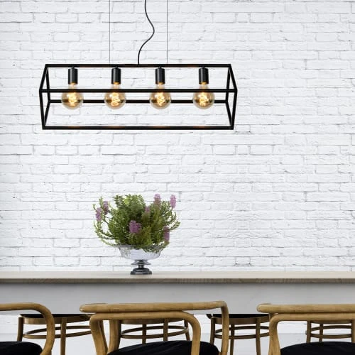 Lucide Suspensions Suspension En Métal Noir 4 Lucide Suspensions Suspension En Métal Noir – Image 2