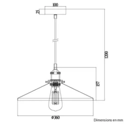 Keria Suspensions Suspension En Métal Noir -Luminaires Soldes 202 suspension en metal noir 56