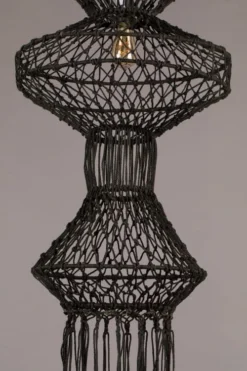 Dutchbone Suspensions Suspension En Métal Noir -Luminaires Soldes 202 suspension en metal noir 7