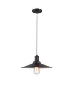 Lussiol Lighting Suspensions Suspension En Métal Noir D. 25 Cm -Luminaires Soldes 202 suspension en metal noir d 25 cm 1