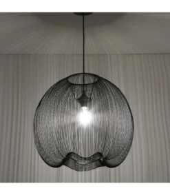 Lussiol Lighting Suspensions Suspension En Métal Noir D. 45 Cm -Luminaires Soldes 202 suspension en metal noir d 45 cm 3