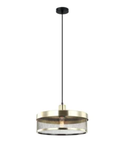 Lussiol Lighting Suspensions Suspension En Métal Or D. 36 Cm -Luminaires Soldes 202 suspension en metal or d 36 cm 1